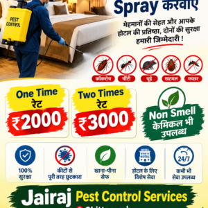 General Pest Control Spray in Hotel Chittorgarh - 9460362046 - Pest Control Certificate Available